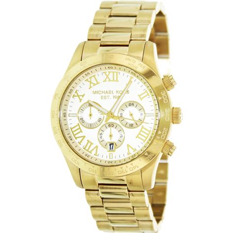 michael kors men's layton gold tone watch mk8214|Men's Michael Kors Layton Gold Tone Chronograph .